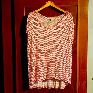 NWOT Michael Kors Polka Dot Shirt size L